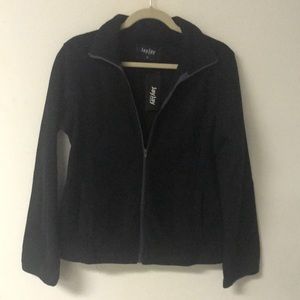 JayJay Fleece Jacket Size Medium Black NWT